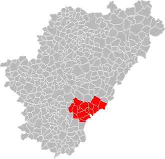 Lage der CC d’Horte et Lavalette im Département Charente