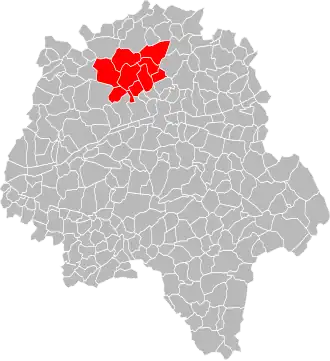 Lage der CC de Gâtine et Choisilles im Département Indre-et-Loire