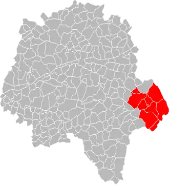 Lage der CC de Montrésor im Département Indre-et-Loire
