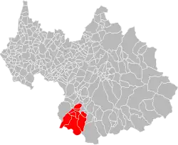 Lage der CC de l’Arvan im Département Savoie