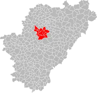 Lage der CC de la Boixe im Département Charente