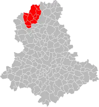 Lage der CC de la Basse Marche im Département Haute-Vienne