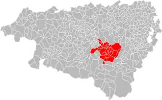 Lage der CC du Piémont Oloronais im Département Pyrénées-Atlantiques
