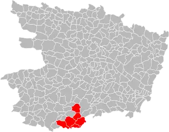 Lage der CC du Loir im Département Maine-et-Loire