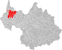 Lage der CA du Lac du Bourget im Département Savoie