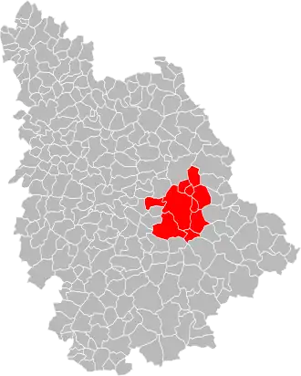 Lage der CC du Pays Chauvinois im Département Vienne