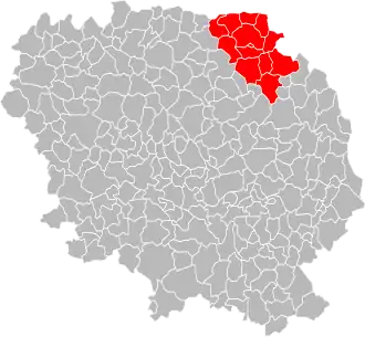 Lage der CC du Pays de Boussac im Département Creuse