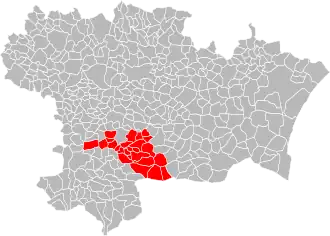 Lage der CC du Pays de Couiza im Département Aude