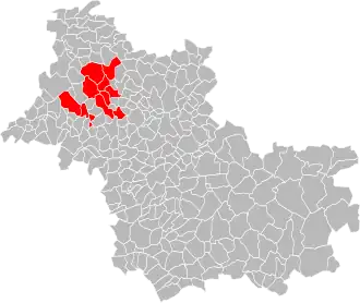 Lage der CC du Pays de Vendôme im Département Loir-et-Cher