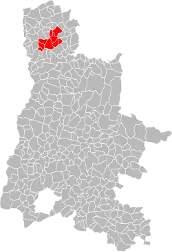 Lage der CC du Pays de l’Herbasse im Département Drôme