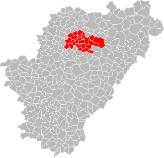 Lage der CC du Pays Manslois im Département Charente