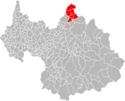 Lage der CC du Val d’Arly - Com’Arly im Département Savoie