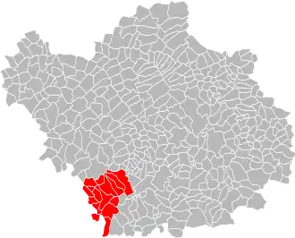 Lage des Gemeindeverbandes