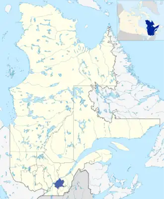 Lage der Region Centre-du-Québec in Québec