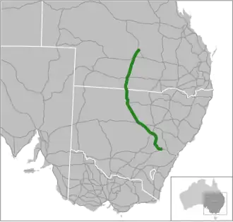 Übersichtskarte Mitchell Highway