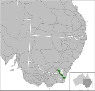 Übersichtskarte Snowy Mountains Highway