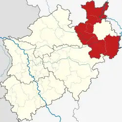 Ostwestfalen im Regierungsbezirk Detmold und NRW