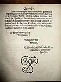 Zweite Seite der Vorrede in einem Loci Communes 1597