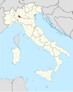 Lage innerhalb Italiens