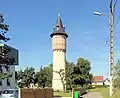 Wasserturm im Ortsteil Loechlé