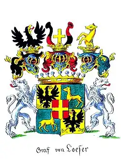 Grafen von Loeser, Grafik von Adalbert Král von Dobrá Voda