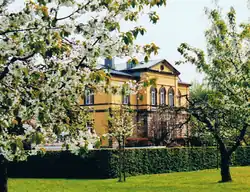 Blick vom Hofgarten aus, im April