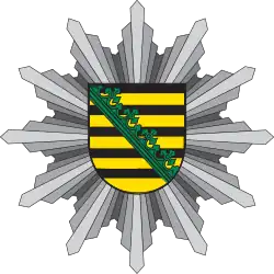 Aktueller Polizeistern der Polizei Sachsen