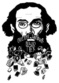 Logo der Gustav-Landauer-Bibliothek Witten