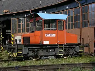 Rangierlok 799 035-1 in Olomouc