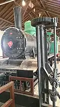 Dampflokomotive 964 des Baujahrs 1906 der Hedschasbahn im Museum Mada'in Salih