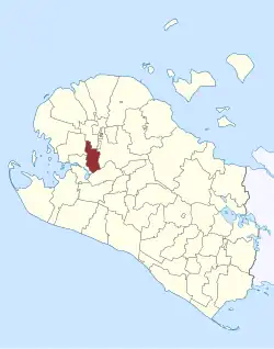 Lage des Stormarks Sogn in der Lolland Kommune