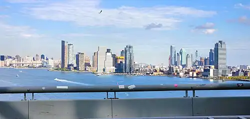 Blick nordwärts von Williamsburg Bridge, 2023