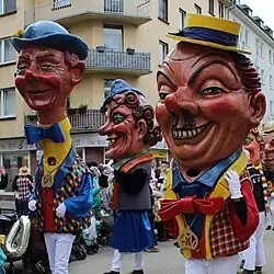 Long Latt, Strunzern, Fleebutz (von links nach rechts)