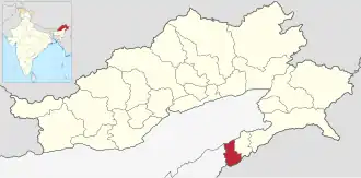 Lagekarte des Distrikts