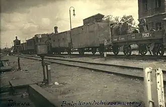 Der Panzerzug Talabtschanin in Pskow, 1919