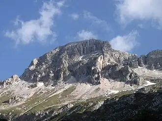 Krnica-Seite der Lopa (slowenische Südflanke)