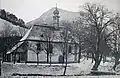 Historische Aufnahme der Kapelle noch mit der hölzernen Vorhalle