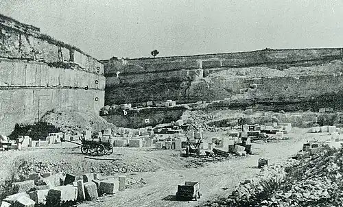 Loretto Steinbruch, um&nbsp;1870