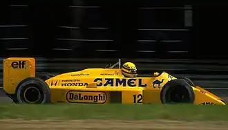 1987: Ayrton Senna auf Lotus 99T