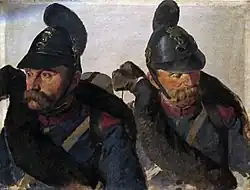 Louis Braun: Bayerischer Infanterist, Max Lehner, Krankenträger der Sanitätskompanie