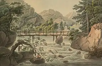Flussszene in Slowenien, Laurenz Janscha (1798)