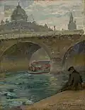 Seine mit Pont Notre-Dame, Öl auf Holz, 1909, 24 × 19 cm, Museu de Arte de São Paulo