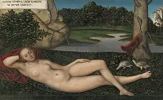 Lucas Cranach d. Ä.: Ruhende Quellnymphe