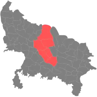 Lagekarte der Division