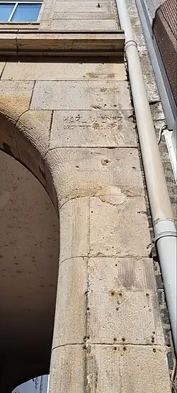 Signatur Wieners am Haus Waldkirch in Ludwigshafen