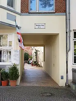 Zugang zum Römischen Reich von der Mühlenstraße