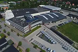 Luftaufnahme vom Werk in Rastede.