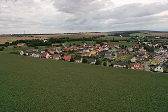 Blick auf Mellingen in Richtung Osten