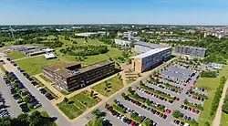 Luftaufnahme des Flensburger Campus