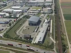 Luftbild der Übungsanlage